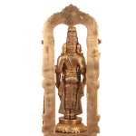 Brass Tirupati Balaji Statue with Hanging Mala | 17" Sacred Masterpiece | 8.5kg Temple Grade Art | Framed Divine Murti | Jaipurio